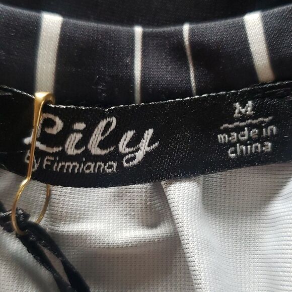 Lily Women’s M Black & White Halter Sundress – Stylish Midi, NWT - Picture 3 of 4